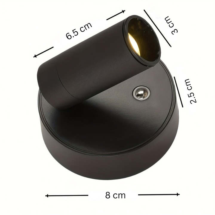 Wiederaufladbarer LED-Wandstrahler mit Fernbedienung