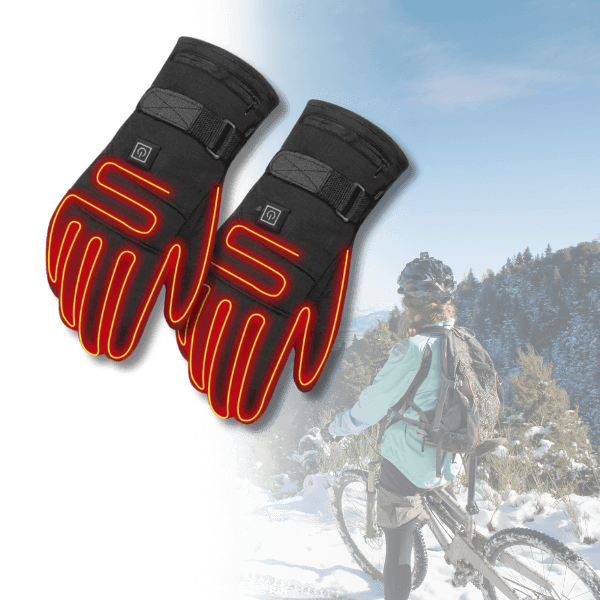 Wasserdichte Elektrische Heizhandschuhe mit Touchscreen – 3 Heizstufen, Schnelle Wärme für Outdoor-Aktivitäten 0