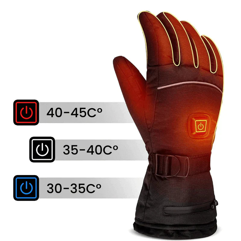 Wasserdichte Elektrische Heizhandschuhe mit Touchscreen – 3 Heizstufen, Schnelle Wärme für Outdoor-Aktivitäten 2