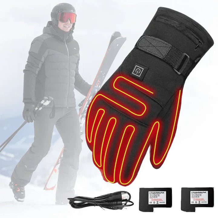 Wasserdichte Elektrische Heizhandschuhe mit Touchscreen – 3 Heizstufen, Schnelle Wärme für Outdoor-Aktivitäten 5
