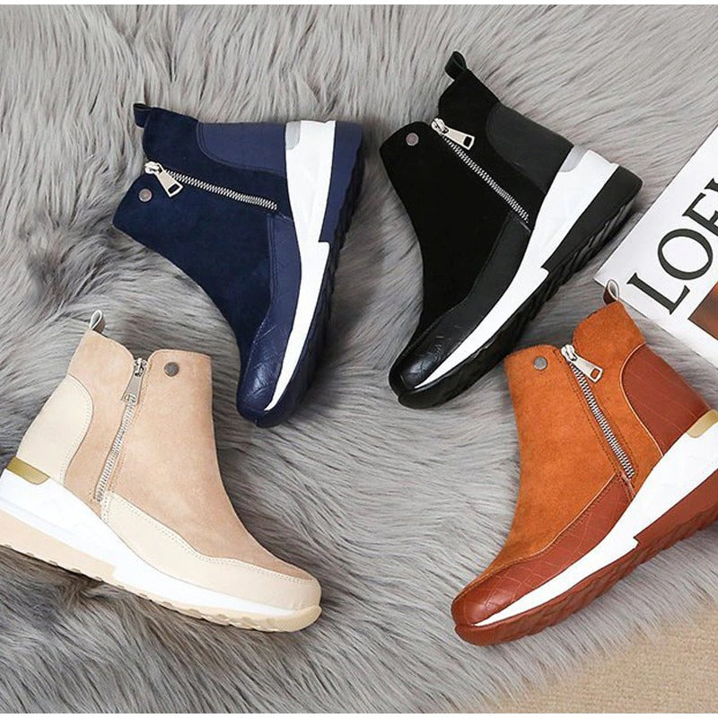 Wasserdichte Stiefeletten Damen mit Rutschfester Sohle und Fleece-Futter – Komfortabel und Stylisch für Ausflüge und Spaziergänge 5