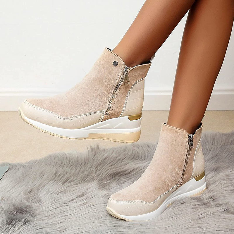 Wasserdichte Stiefeletten Damen mit Rutschfester Sohle und Fleece-Futter – Komfortabel und Stylisch für Ausflüge und Spaziergänge 6