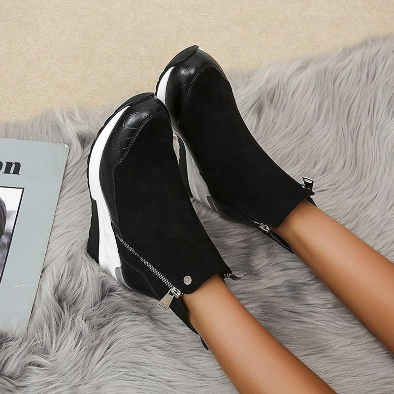 Wasserdichte Stiefeletten Damen mit Rutschfester Sohle und Fleece-Futter – Komfortabel und Stylisch für Ausflüge und Spaziergänge 9