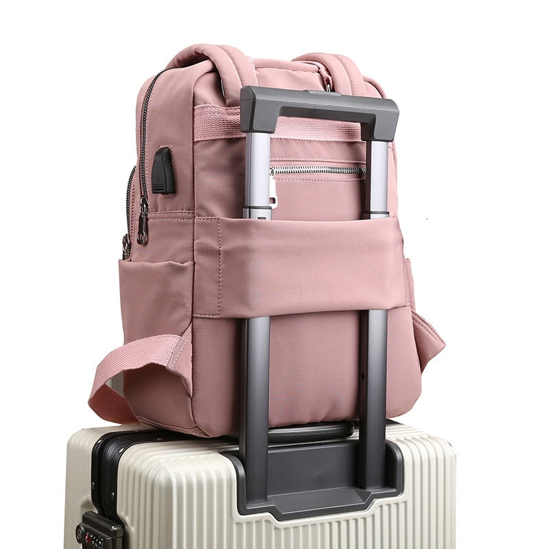 Wasserfester Laptop Rucksack mit USB-Anschluss und Anti-Diebstahl-Design – Multifunktional und Geräumig für Damen und Herren 1