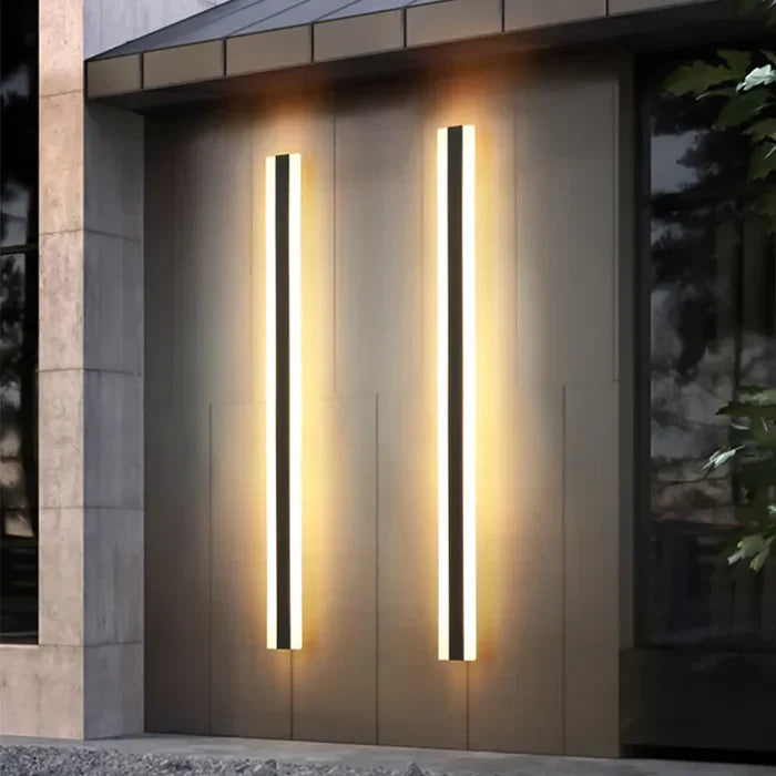 Wetterfeste Außenwandlampe Schwarz – Moderne LED Außenwandlampe für Terrasse und Garten, Einfach zu Installieren, IP65 Wasserdicht 0