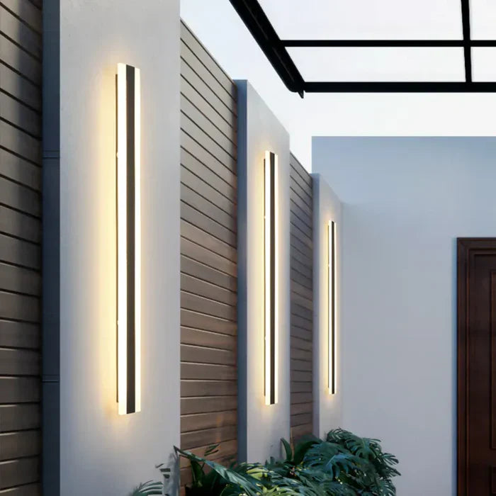 Wetterfeste Außenwandlampe Schwarz – Moderne LED Außenwandlampe für Terrasse und Garten, Einfach zu Installieren, IP65 Wasserdicht 1