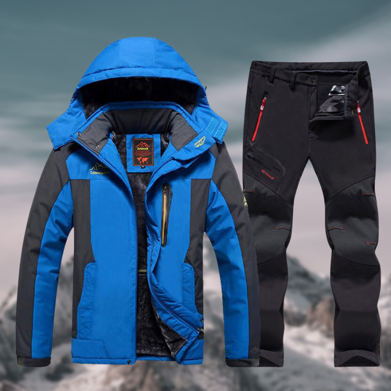 Widerstandsfähiges Herren Winter Set mit Fleece-Futter und Elastischer Passform für Outdoor-Aktivitäten 2