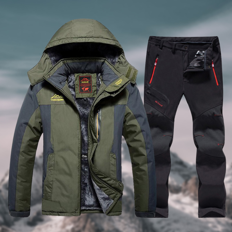 Widerstandsfähiges Herren Winter Set mit Fleece-Futter und Elastischer Passform für Outdoor-Aktivitäten 3