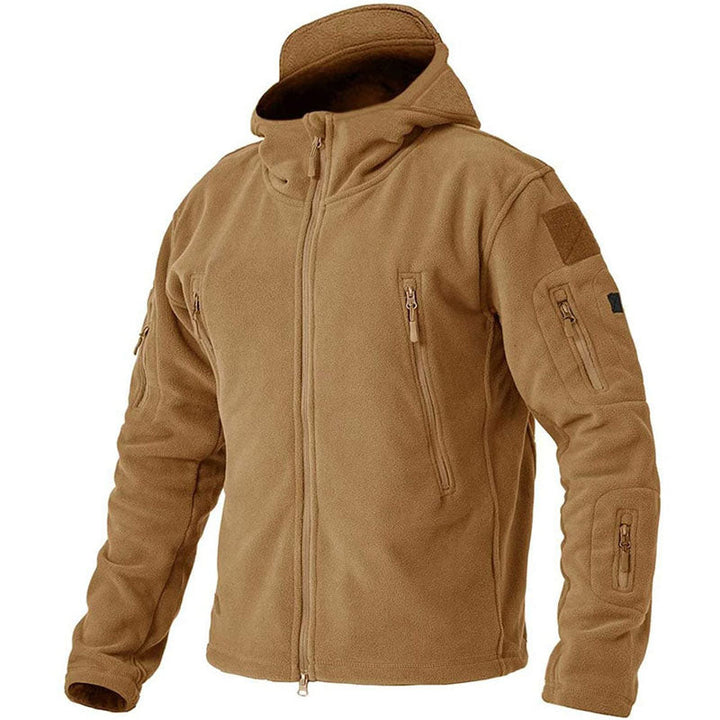 Winddichte Herrenjacke aus Fleece für kaltes Wetter – Bequeme Outdoor-Jacke mit Anti-Diebstahl-Taschen 8