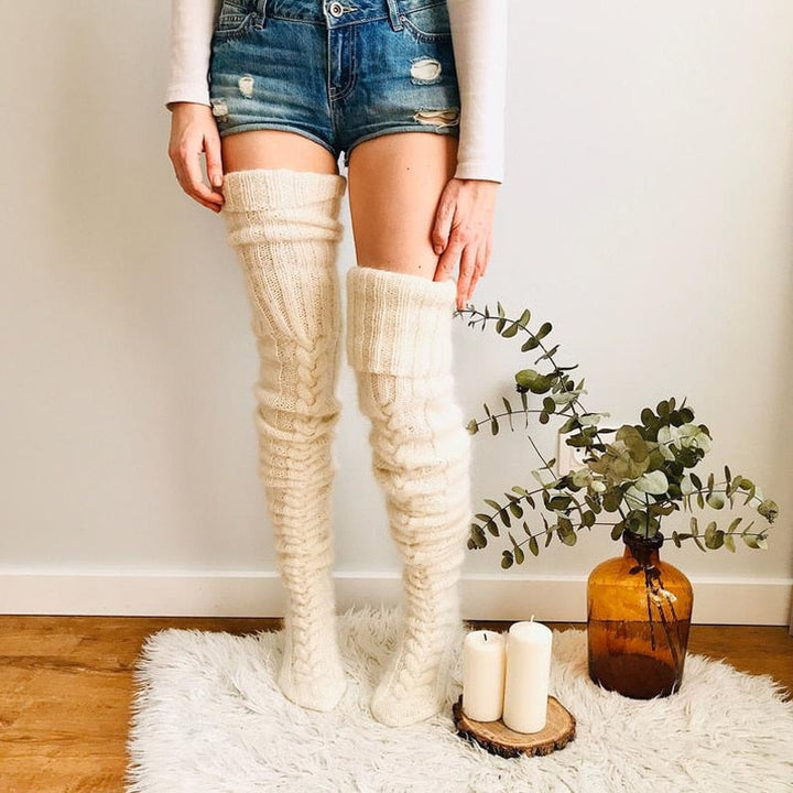 Women's Over-the-Knee Stockings for Winter Warmth and Style 2