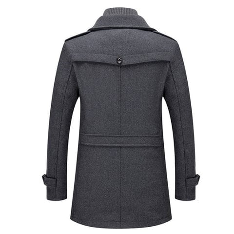 Zweiteilige Herren Winterjacke mit Isolierender Innenjacke – Wasserabweisend, Stilvoll und Warm in Schwarz und Blau 3